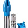 Glass and Tile Drill Bit Toolant 1/4" 10pc Set Hex Shank for Tiles-2
