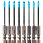 toolant 1/8" Glass & Tile Drill Bit 10pc Set with 1/4 Hex Shank-0