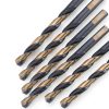 DRILLFORCE 27/64" Black & Gold Twist Drill Bits 6pcs Multi-Material-1