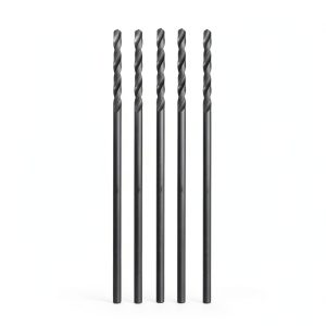 Drill America 5-Piece HSS Extension Drill Bit Set 1/4-1/2" x 6" POU-0