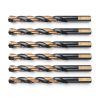 DRILLFORCE 27/64" Black & Gold Twist Drill Bits 6pcs Multi-Material-0