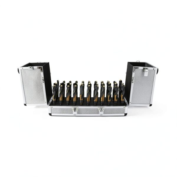 PROLINEMAX 33-Pc Silver Deming Drill Bit Set 1/2" Tri-Flat Shank-0