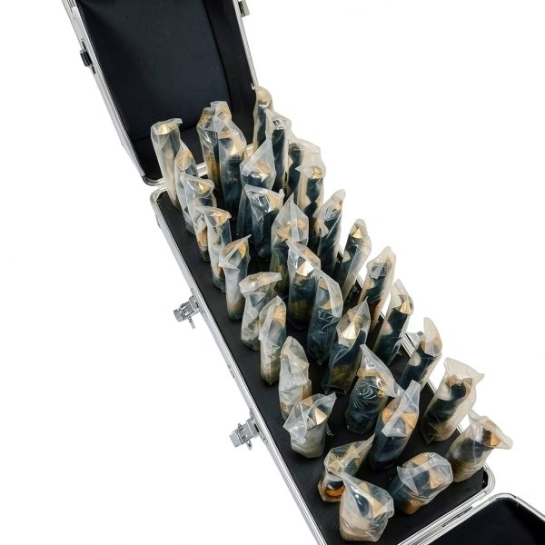 PROLINEMAX 33-Pc Silver Deming Drill Bit Set 1/2" Tri-Flat Shank-3