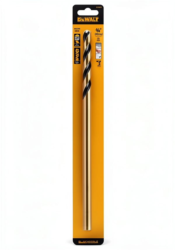 DEWALT 3/8-Inch x 12-Inch Black Oxide Twist Drill Bit DW1610-4