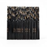 VCT Left Hand Twist Drill Bits 1/8 Black & Gold 2-1/2 Long 20-Pack-0
