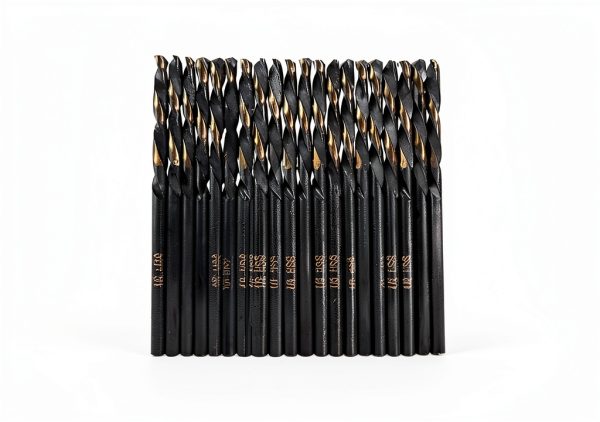 VCT Left Hand Twist Drill Bits 1/8 Black & Gold 2-1/2 Long 20-Pack-0